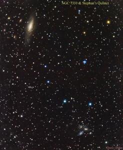 ngc7331 and stephans quintet