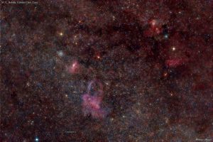 M52 Bubble Nebula Lobster Claw Nebula Cave Nebula